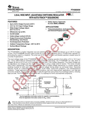 PTH08000WAH datasheet  